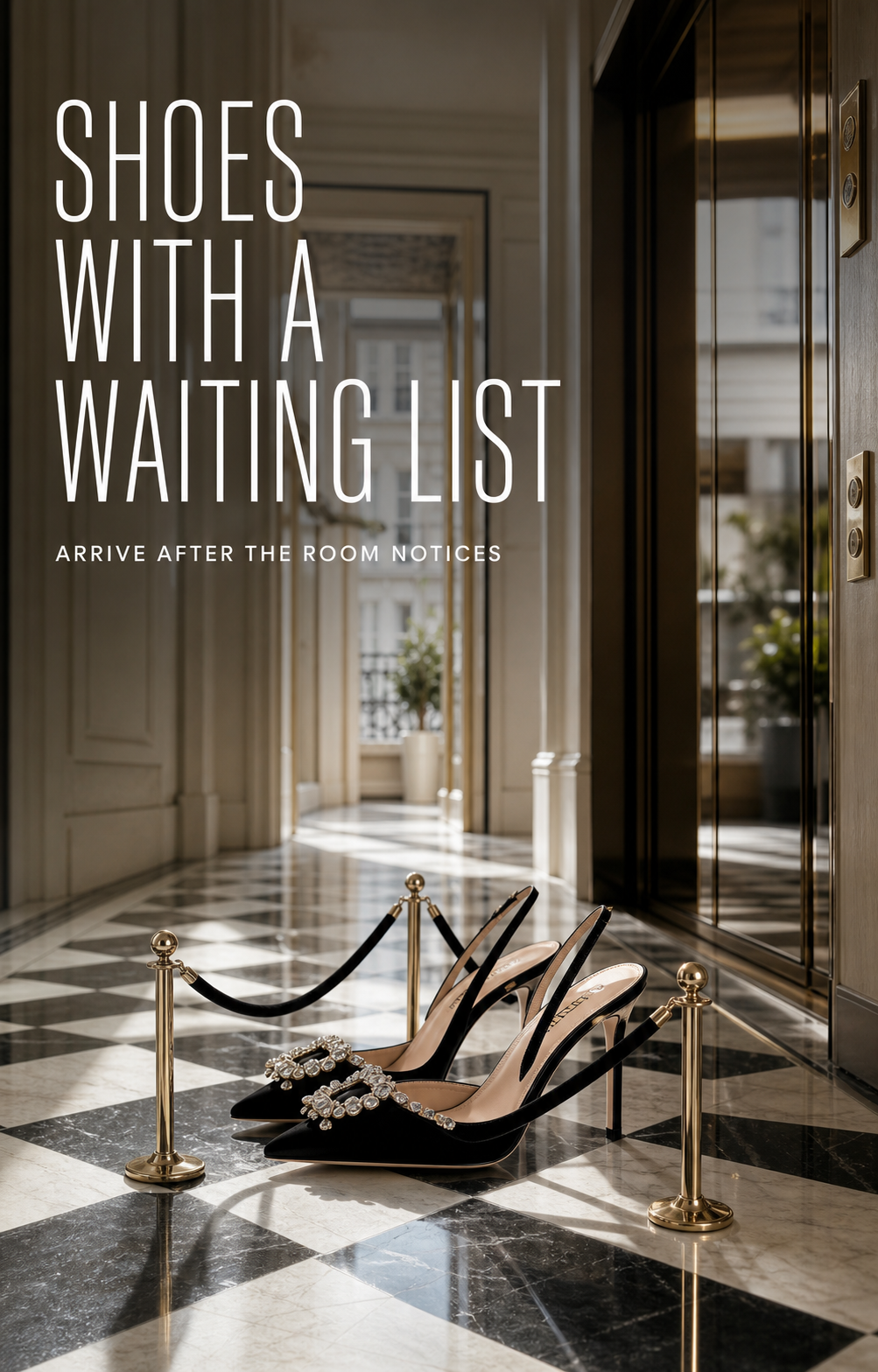 Shoes With Waiting List Footwear Campaign 4x5 Ribbsaeter Advertising campaign image