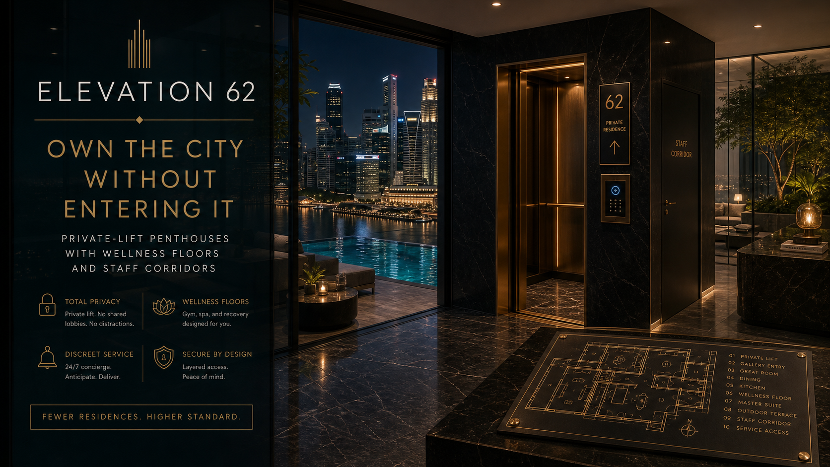 Elevation 62 Own The City Luxury Real Estate Campaign 16x9 by Ribbsaeter Advertising, Architecture & Design campaign image