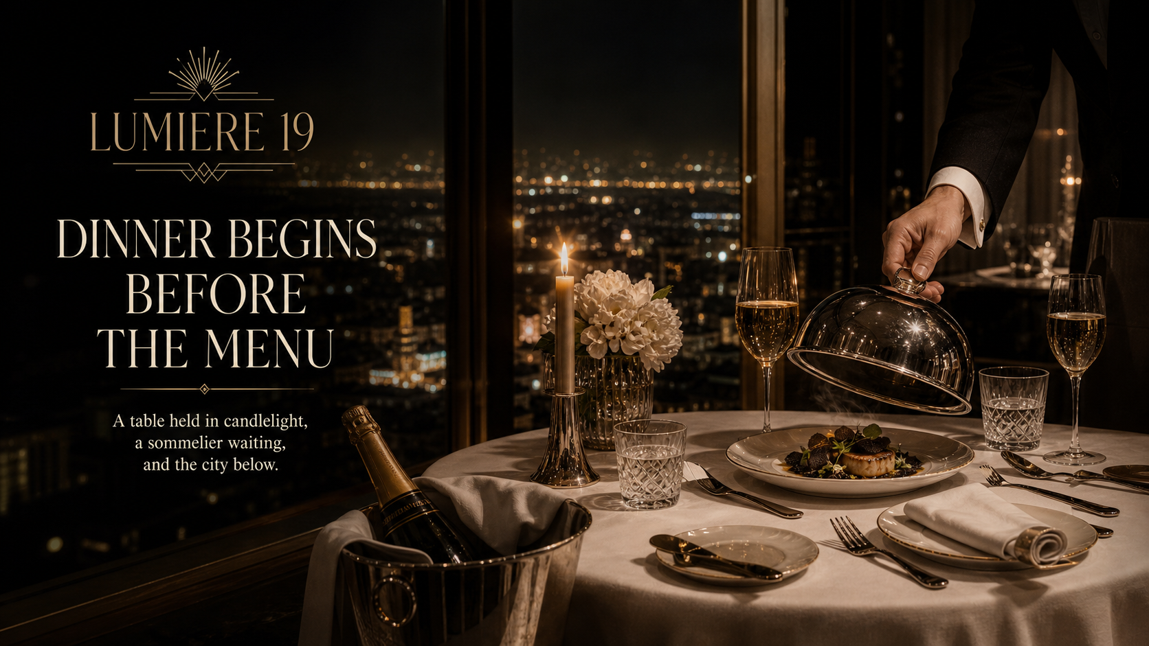 Lumiere 19 Dinner Begins Before The Menu Fine Dining Campaign 16x9 widescreen Ribbsaeter Advertising campaign