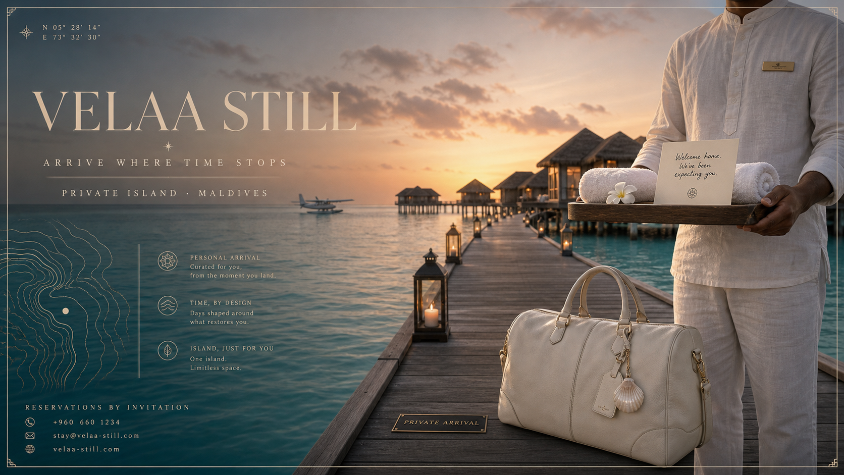 Velaa Still Arrive Where Time Stops Maldives Hospitality Campaign 16x9 by Ribbsaeter Advertising, Hospitality & Dining campaign image