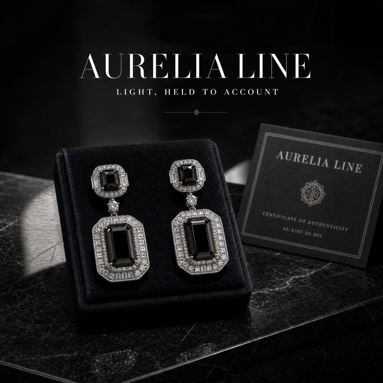 Aurelia Line Light Held To Account High Jewelry Campaign 1x1 Ribbsaeter Advertising campaign image