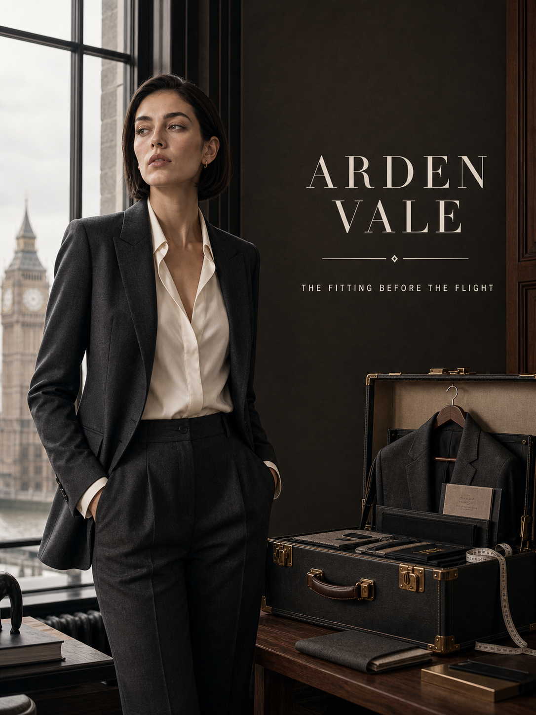 Arden Vale Fitting Before Flight Travel Tailoring Campaign 3x4 Ribbsaeter Advertising campaign image