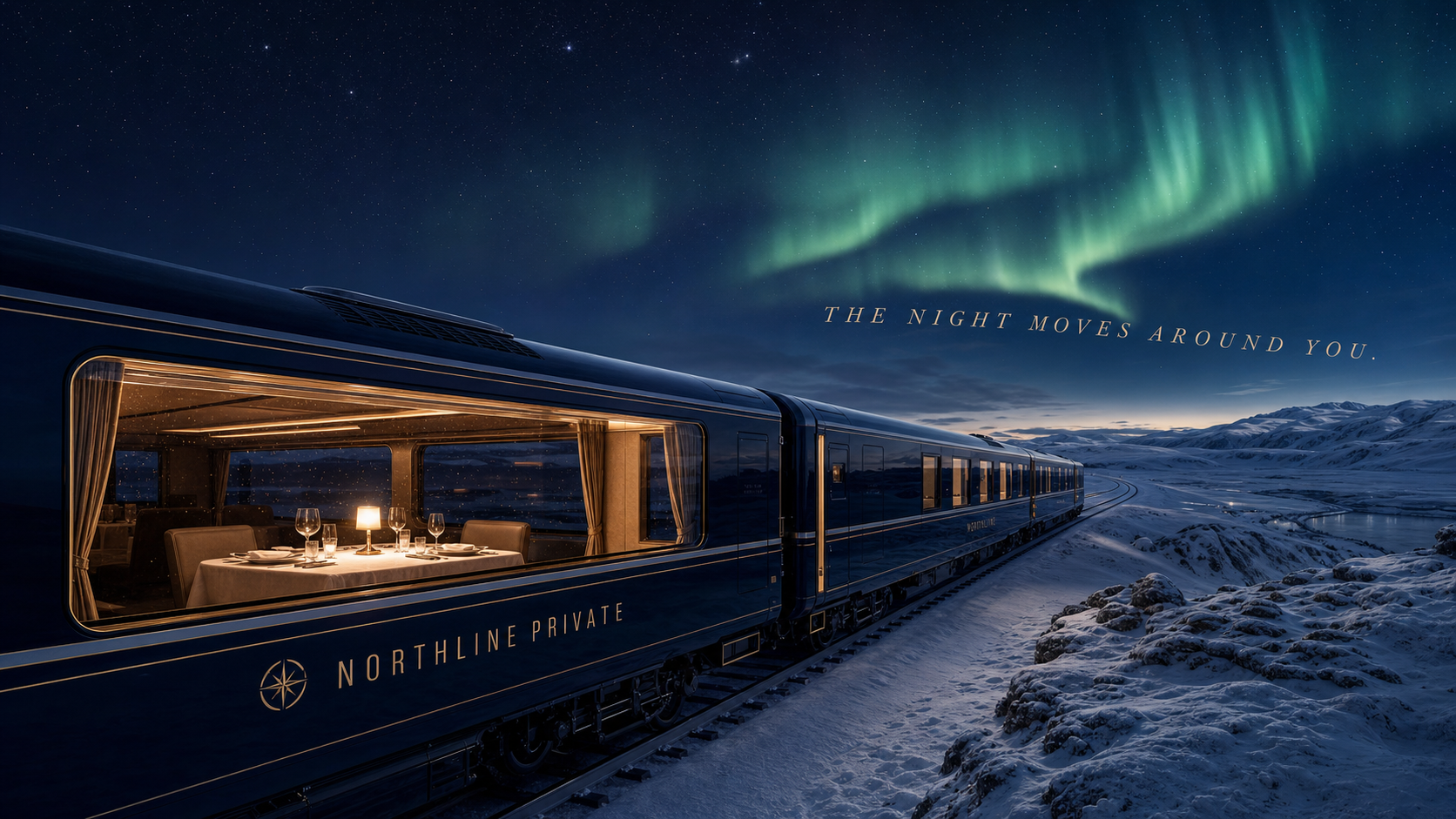 Northline Private The Night Moves Around You Private Travel Campaign 16x9 by Ribbsaeter Advertising, Private Wealth, Culture & Events campaign image