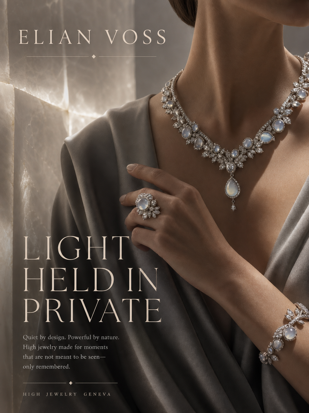 Elian Voss High Jewelry Campaign 3x4 Ribbsaeter Advertising campaign image