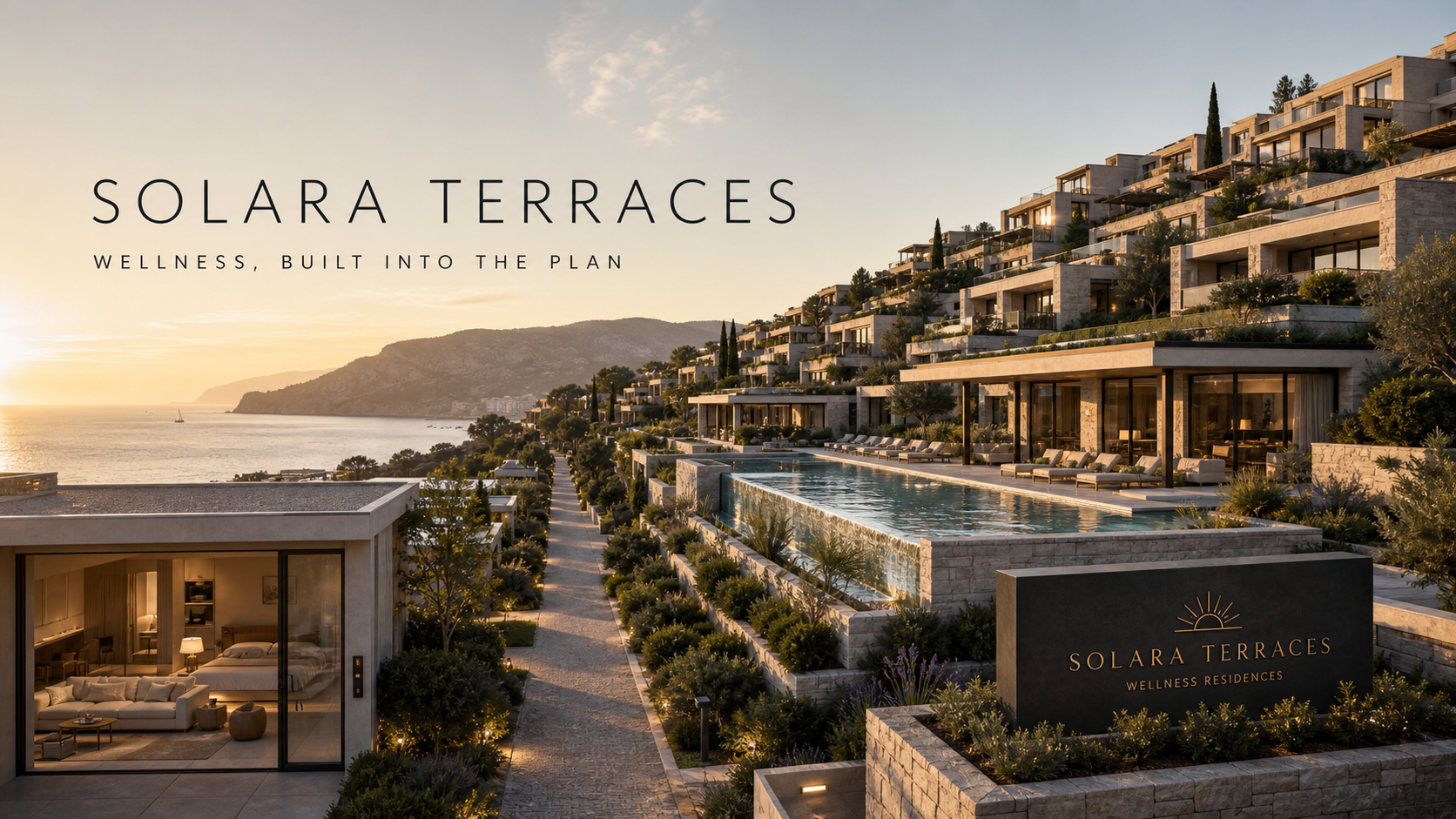 Solara Terraces Wellness Built Into Plan Development Campaign 16x9 by Ribbsaeter Advertising, Architecture & Design campaign image