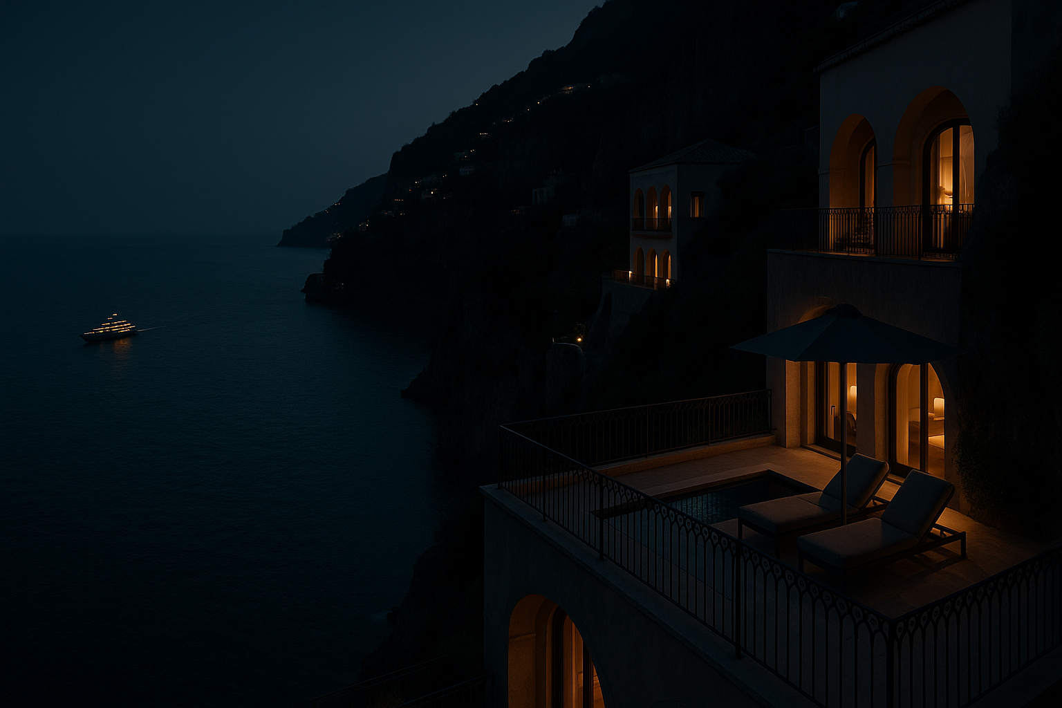 Amalfi Coast luxury advertising campaign image