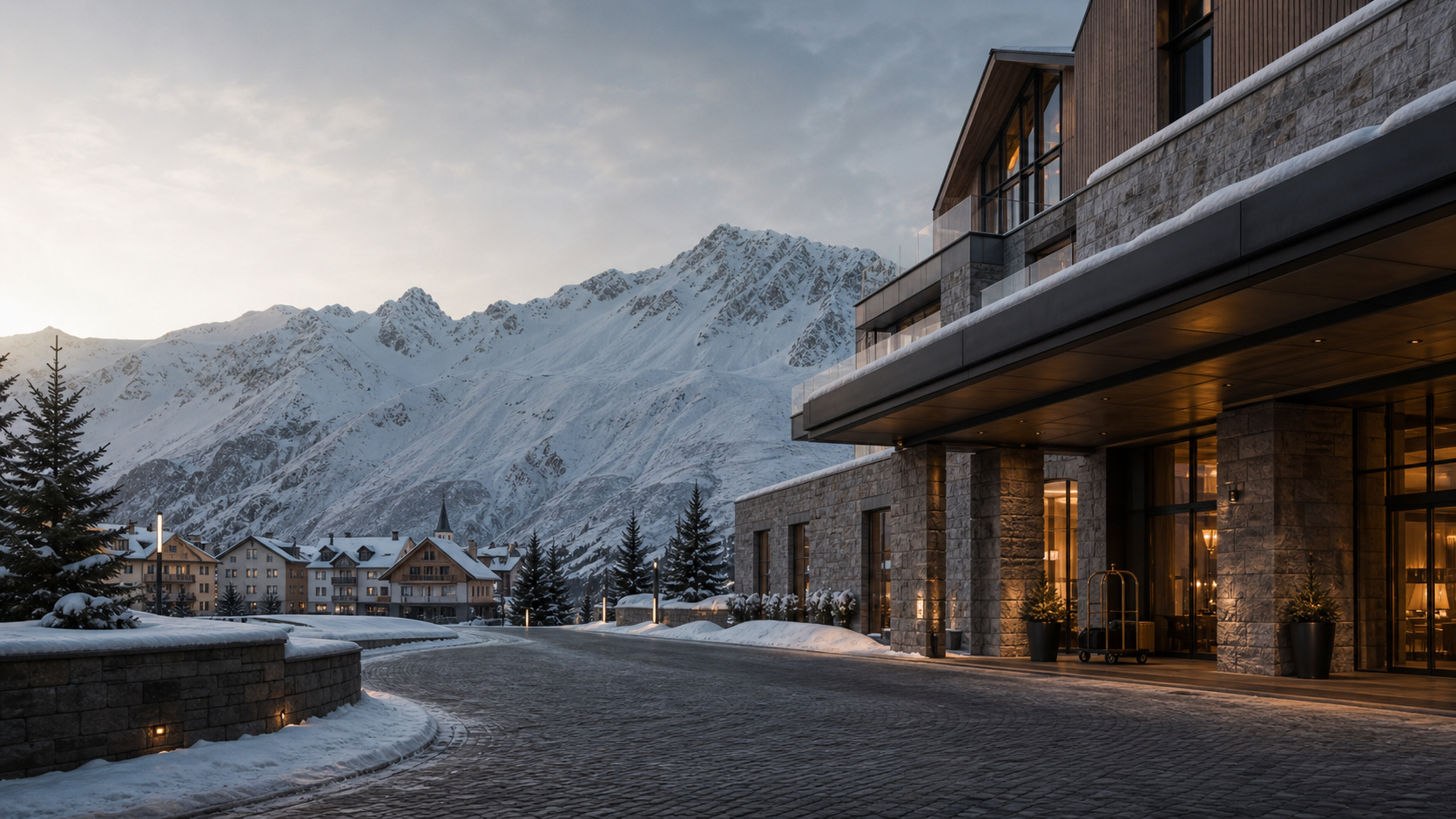 Andermatt luxury advertising campaign image