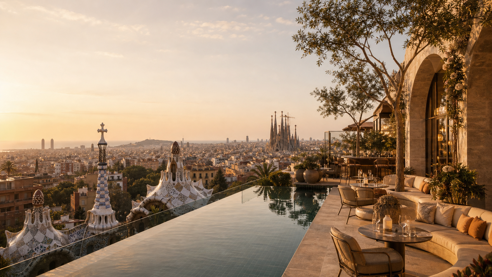 Barcelona luxury advertising campaign image