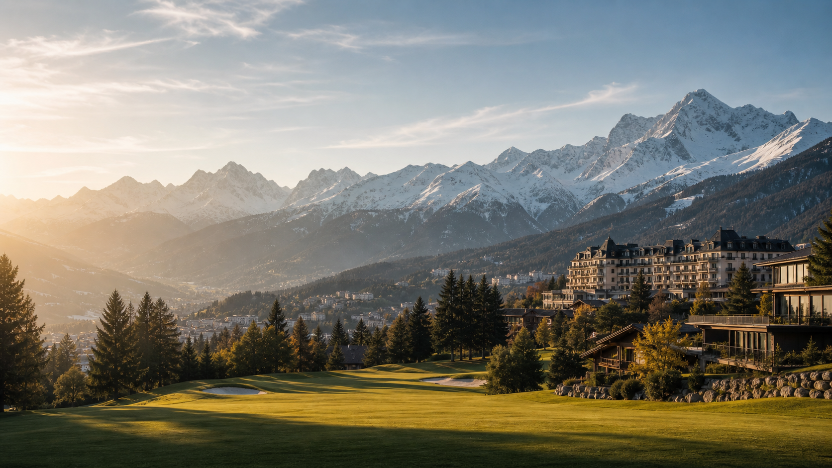 Crans-Montana luxury advertising campaign image