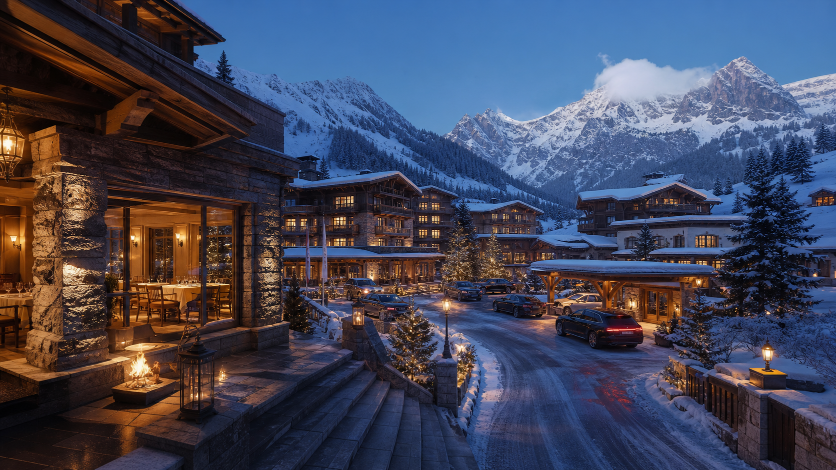 Kitzbuhel luxury advertising campaign image