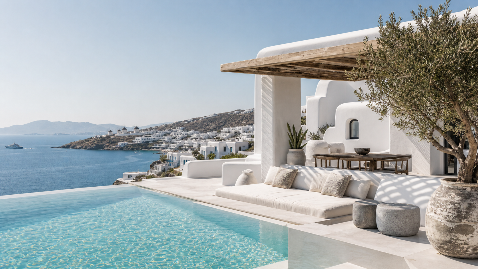 Mykonos luxury advertising campaign image