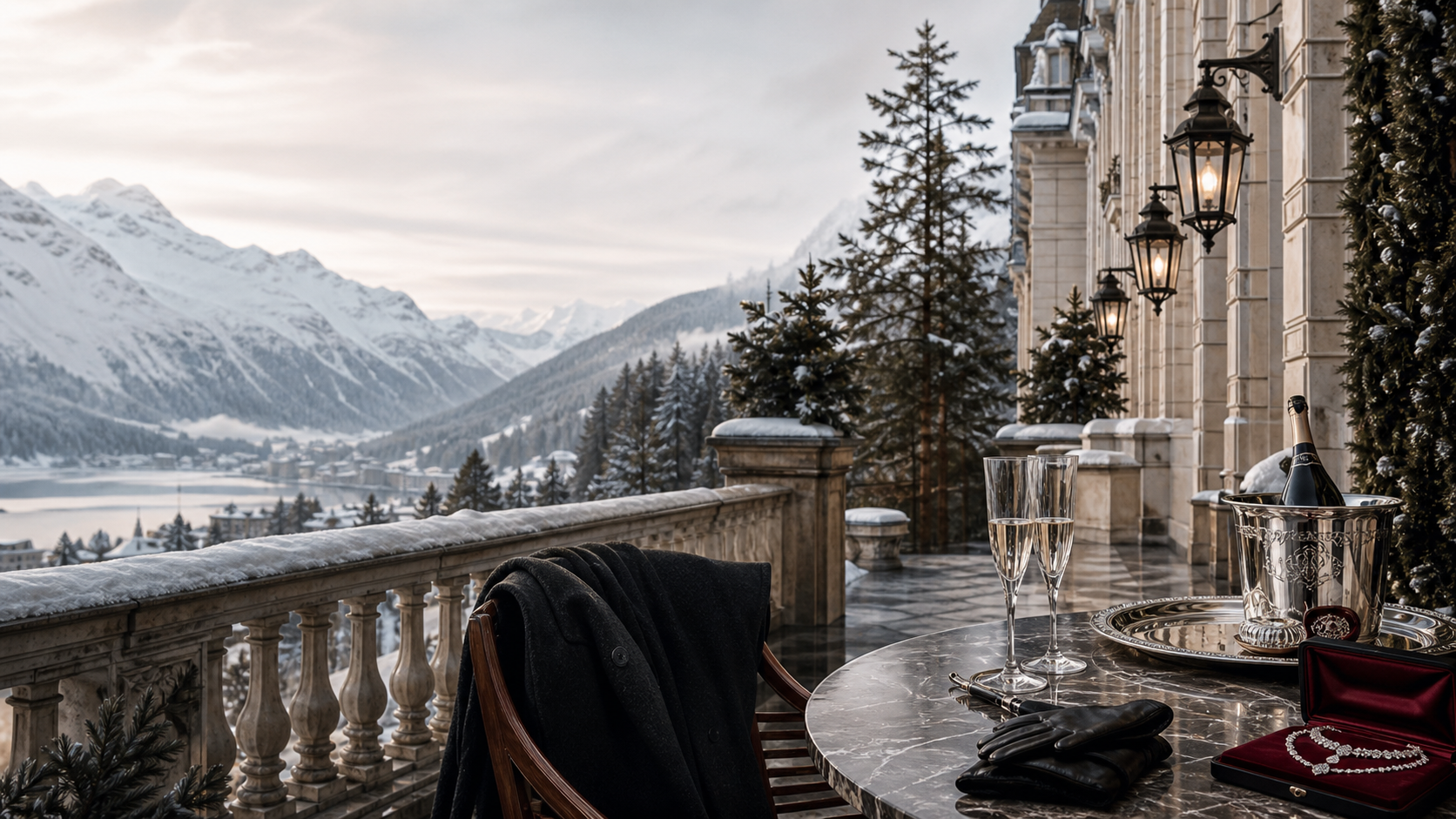 St. Moritz luxury advertising campaign image