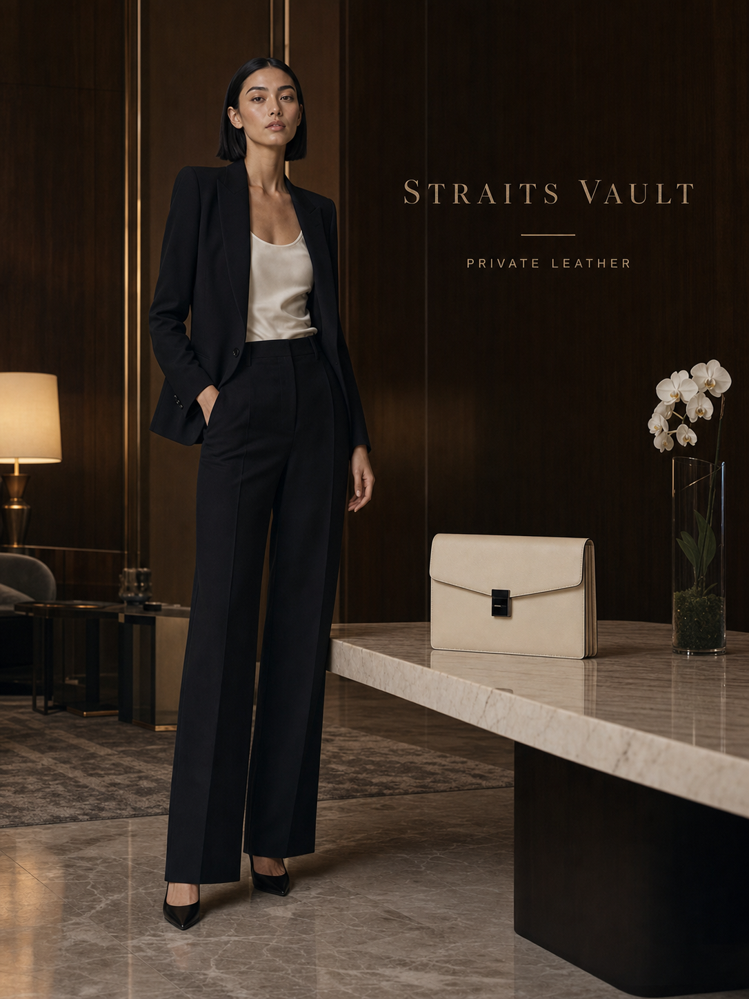 Mei Lin Tan Straits Vault Leather Goods Campaign Ribbsaeter Advertising campaign image