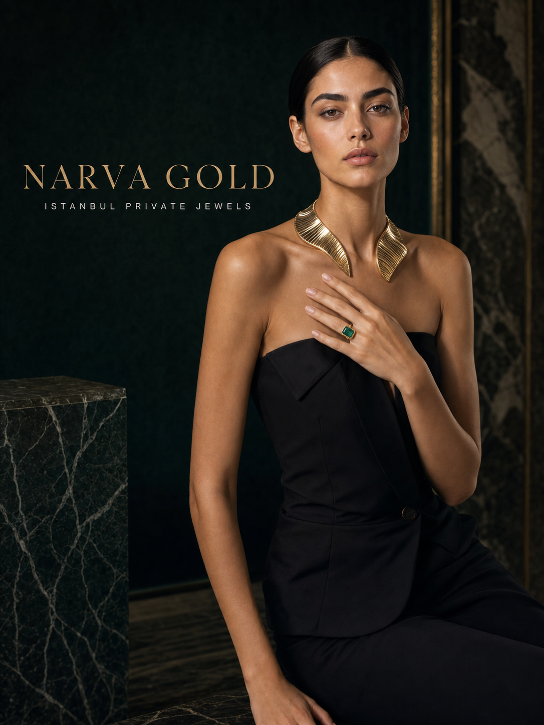 Selin Arslan Narva Gold High Jewelry Campaign Ribbsaeter Advertising campaign image